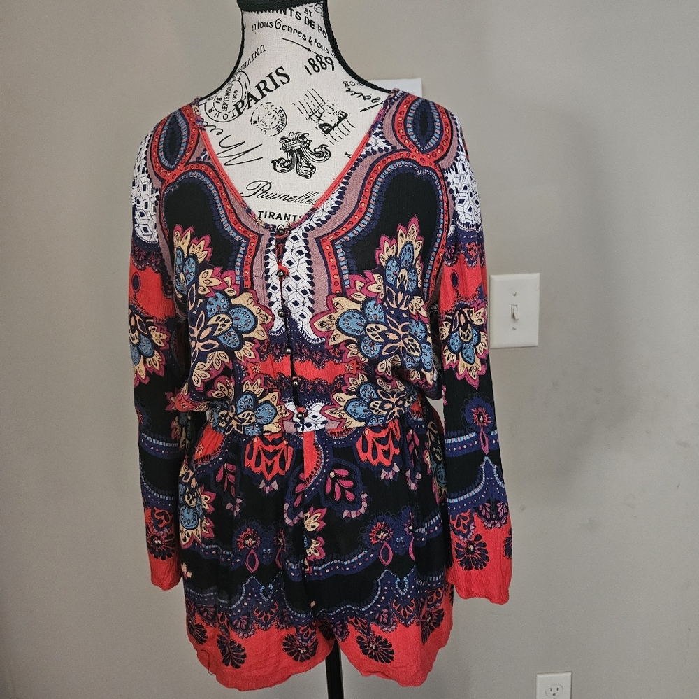 Angie Floral Shorts Romper